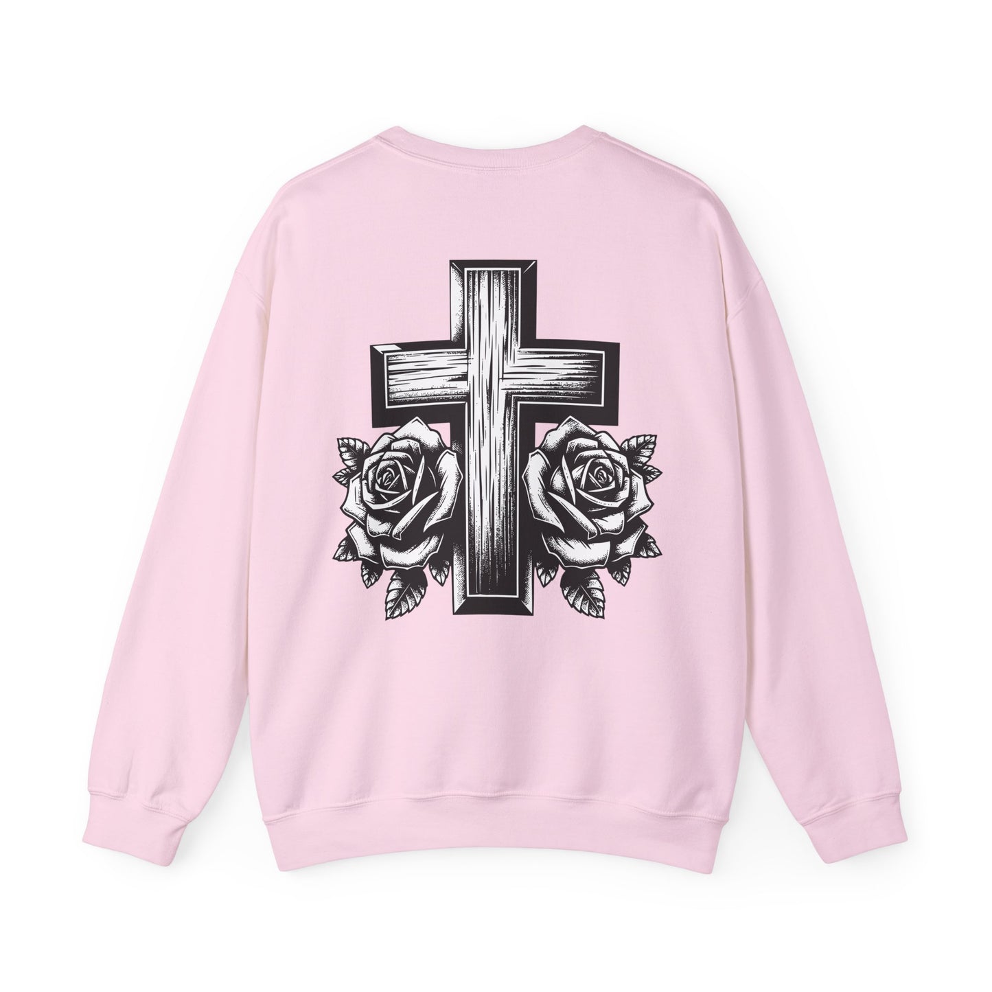 Anno Domini (Crewneck Sweatshirt) - Cross and Roses