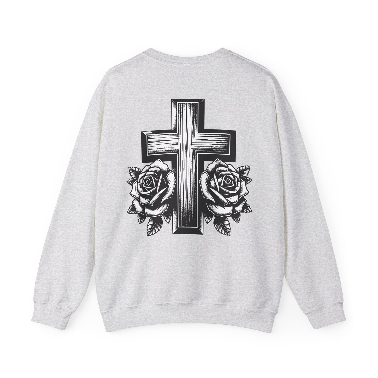 Anno Domini (Crewneck Sweatshirt) - Cross and Roses