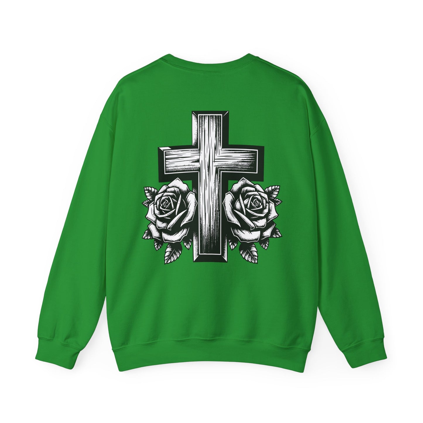 Anno Domini (Crewneck Sweatshirt) - Cross and Roses