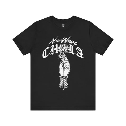 New Wave Chola (Soft T-Shirt) - Roses and Fishnets