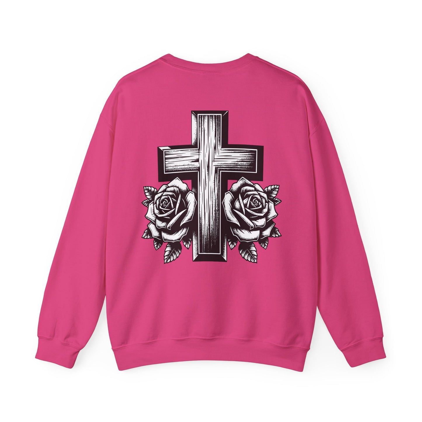 Anno Domini (Crewneck Sweatshirt) - Cross and Roses