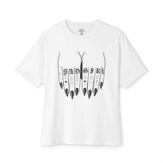 Sad Girl (Oversized Tee) - Hand Tattoo